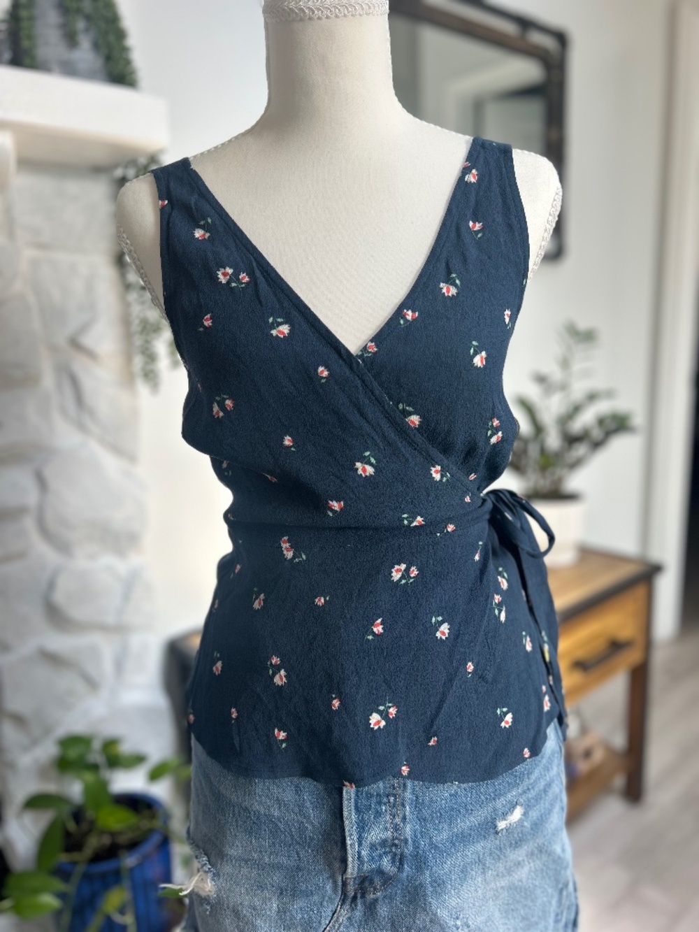 Sophie rue floral wrap top